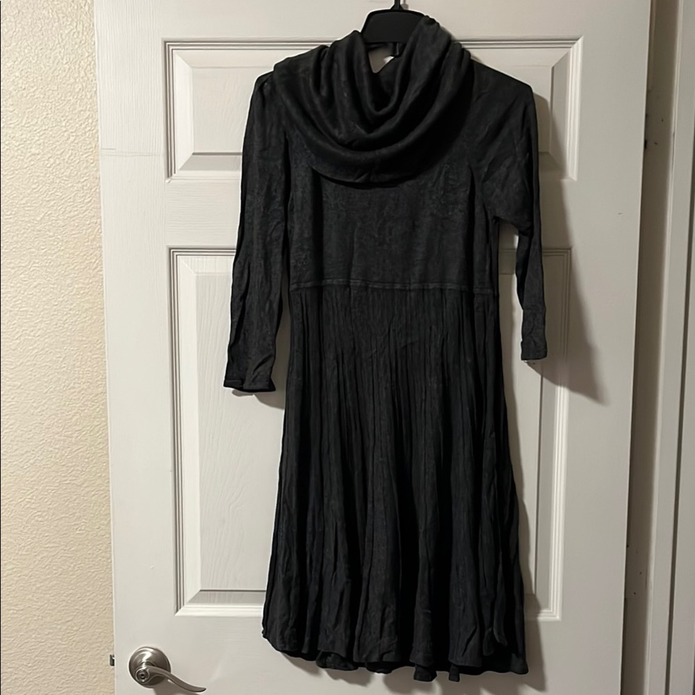 Max Studio Black Cowl Neck Sweater Dress